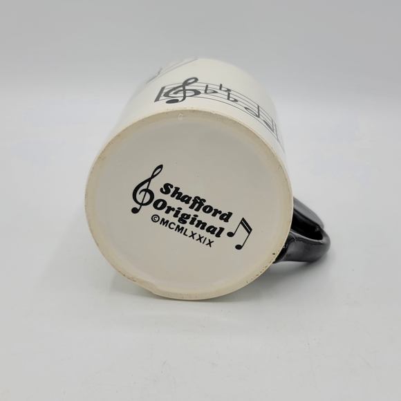 Shafford Original Sheet Music Staff Notes Musical Mug Vintage - Picture 11 of 13
